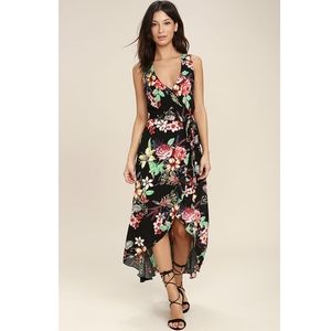 Floral Print Wrap Dress 🏖️ spring break